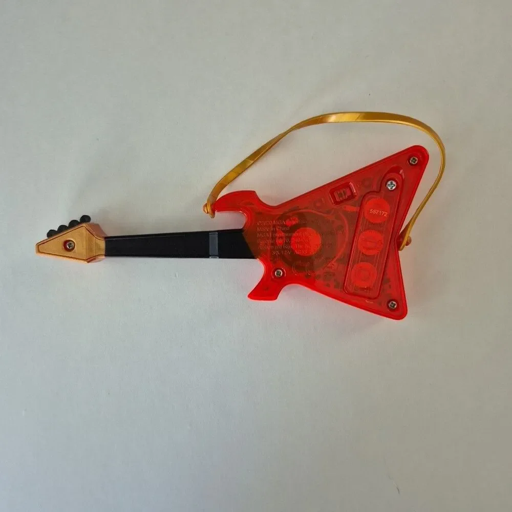 Lol Suprise Dolls OMG Ferocious Fierce Orange Electric Musical Guitar Accessory